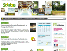 Tablet Screenshot of mairie-solaize.fr